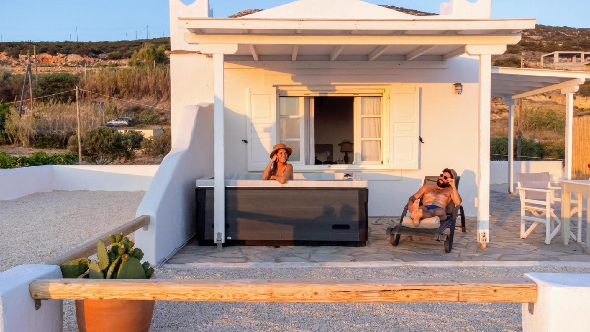 Anthemion Paros - Villas & Suites 阿吉亚艾里尼帕罗 外观 照片